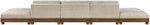Turin - Chenille Fabric Upholstered Modular Sectional - Taupe