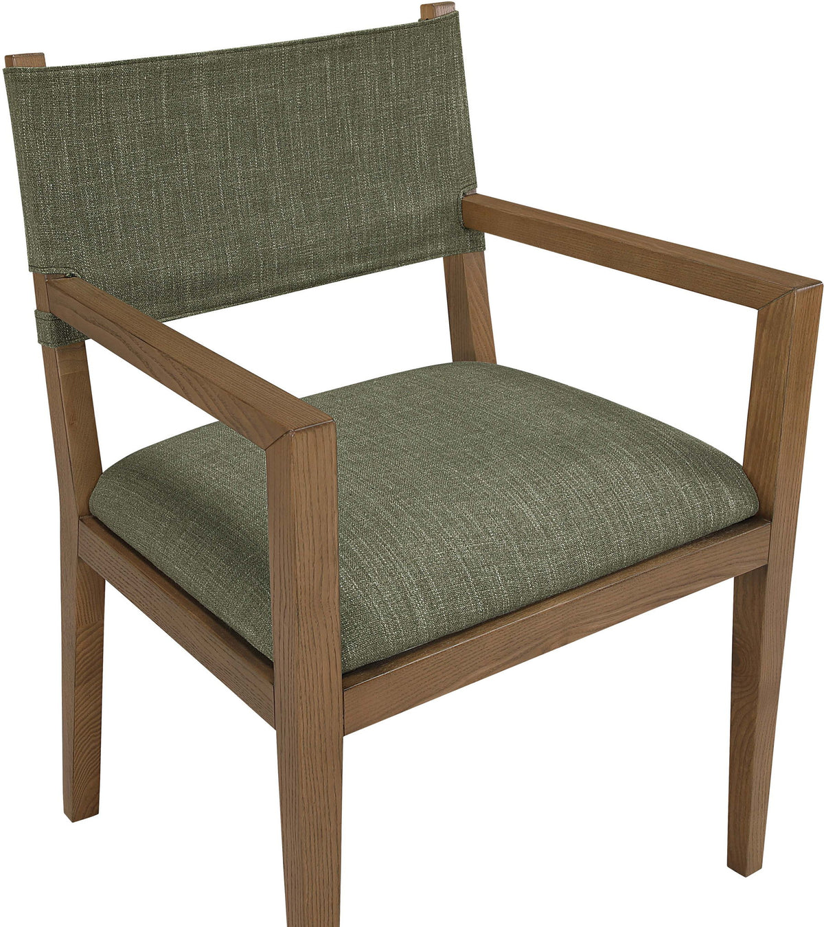 Avon - Linen Textured Performance Fabric Dining Arm Chair