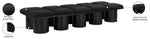 Pavilion - 10 Piece Modular Bench With Black Base