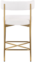 Rivage - Durable Stool With Gold Frame (Set of 2)