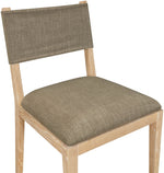 Avon - Linen Textured Performance Fabric Upholstered Dining Side Chair (Set of 2)