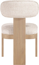 Timbra - Linen Textured Fabric Upholstered Dining Chair (Set of 2) - Natural Base