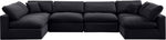 Comfy - 6 Piece Velvet Modular Armless Sectional