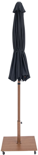 Fiji - Aluminum Patio Umbrella With Square Teak Base