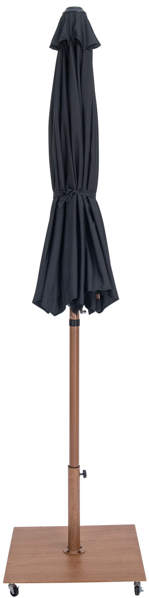 Fiji - Aluminum Patio Umbrella With Square Teak Base