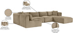 Shaggy - Fabric 6 Piece Modular U-Shaped Sectional