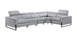 2787 - Sectional With Recliners - Gray
