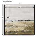 Fragment - Hand Painted Landscape Art - Black / Brown / Gray / Green / White