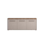 Nora - 3 Door Buffet - Beige / Light Brown
