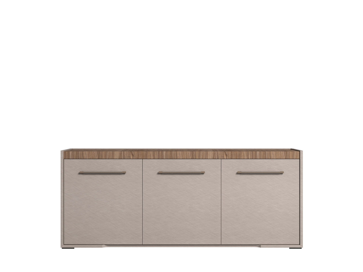 Nora - 3 Door Buffet - Beige / Light Brown