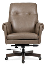 EC - Lenora Swivel Tilt Executive Chair - Dark Brown
