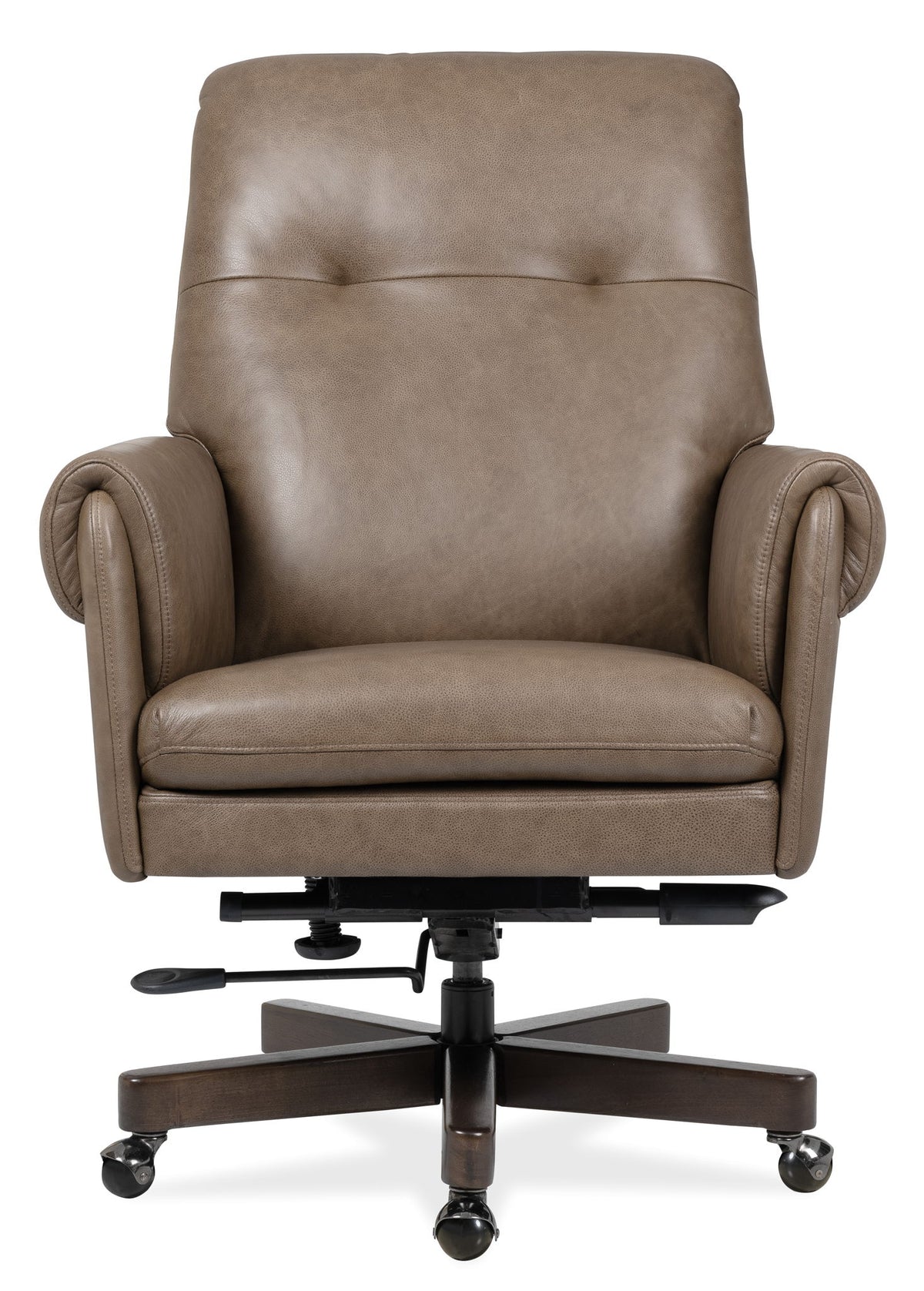 EC - Lenora Swivel Tilt Executive Chair - Dark Brown
