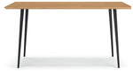 Gretlynn - Rectangular Dining Room Table - Black / Natural