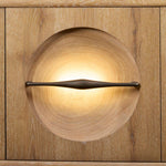 Forest Rings - Lighted 3 Door Cabinet - Light Brown