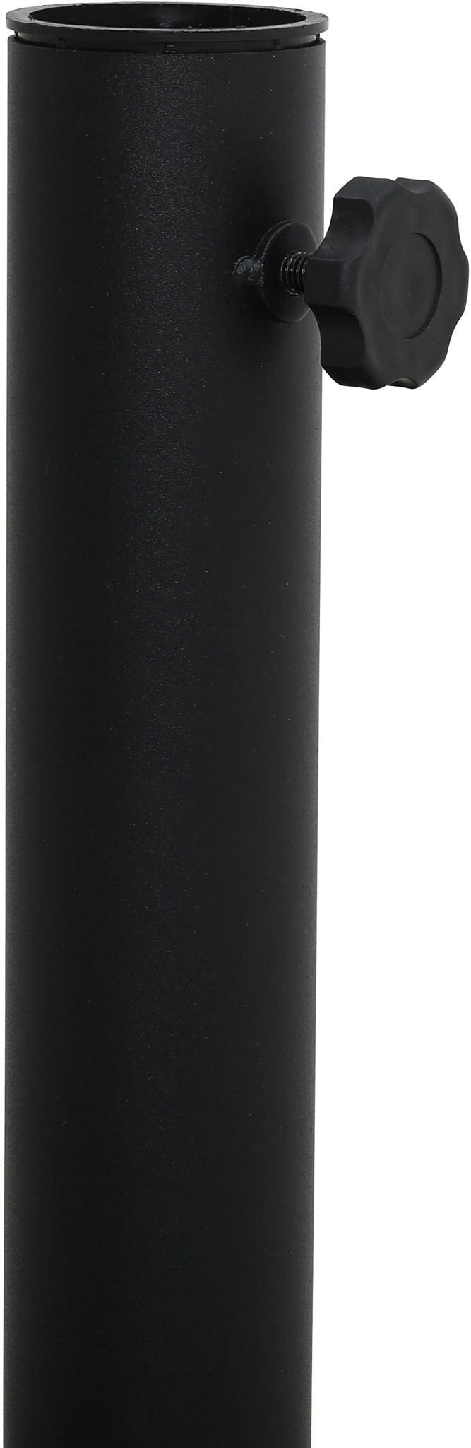 Amalfi - Aluminum Patio Umbrella - Black Base / Light Brown Pole