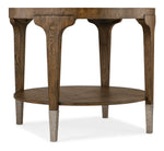 Chapman - Round Side Table - Medium Brown