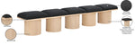 Pavilion - 5 Piece Modular Bench With Natural Base