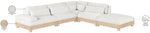 Turin - Chenille Fabric Upholstered Modular Sectional - White