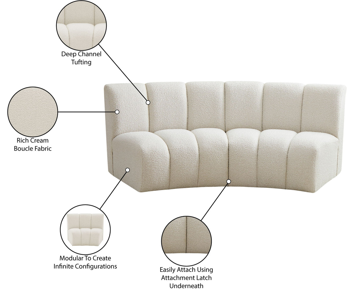 Infinity - 2 Piece Boucle Modular Sectional