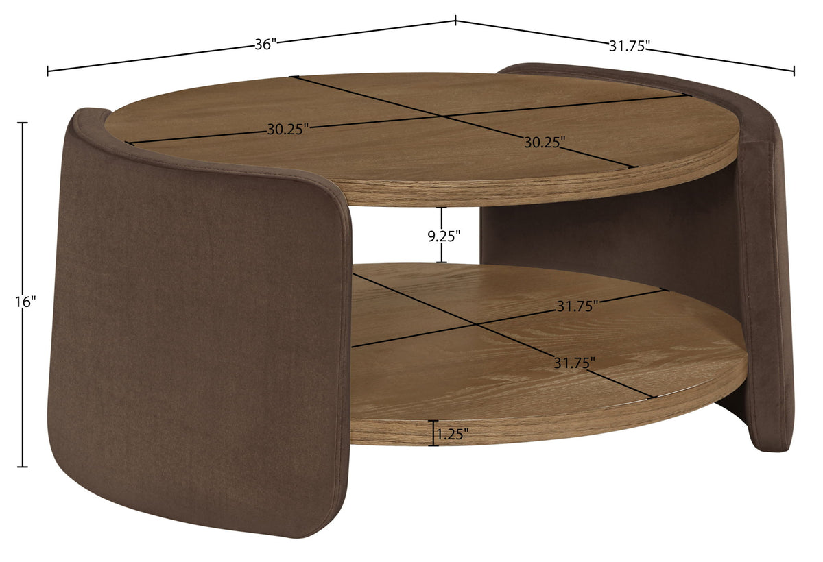 Wren - Velvet And Oak Veneer Coffee Table