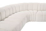Arc - Boucle Fabric 4 Piece Corner Modular Sofa