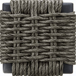 Amira - Outdoor Woven Rattan 360-Swivel Lounge Chair With Aluminum Frame And Mist Gray Cushions - Light Gray / Deep Bronze