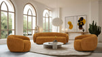 Andrew - Modern Orange Fabric Swivel Accent Chair by VIG Furniture - View 4