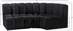 Arc - Velvet 3 Piece Sofa