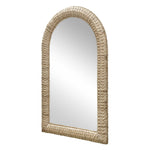 Twisted - Seagrass Arch Mirror - Woodtone
