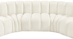 Arc - Velvet 5 Piece U-Shaped Modular Sofa
