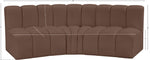 Arc - Faux Leather 3 Piece Modular Corner Sofa