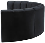 Arc - Velvet 4 Piece U-Shaped Modular Sofa