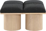 Pavilion - 4 Piece Modular Bench With Natural Base