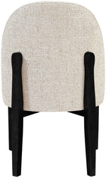 Torino - Upholstered Dining Chair With Brushed Black Base (Set of 2)