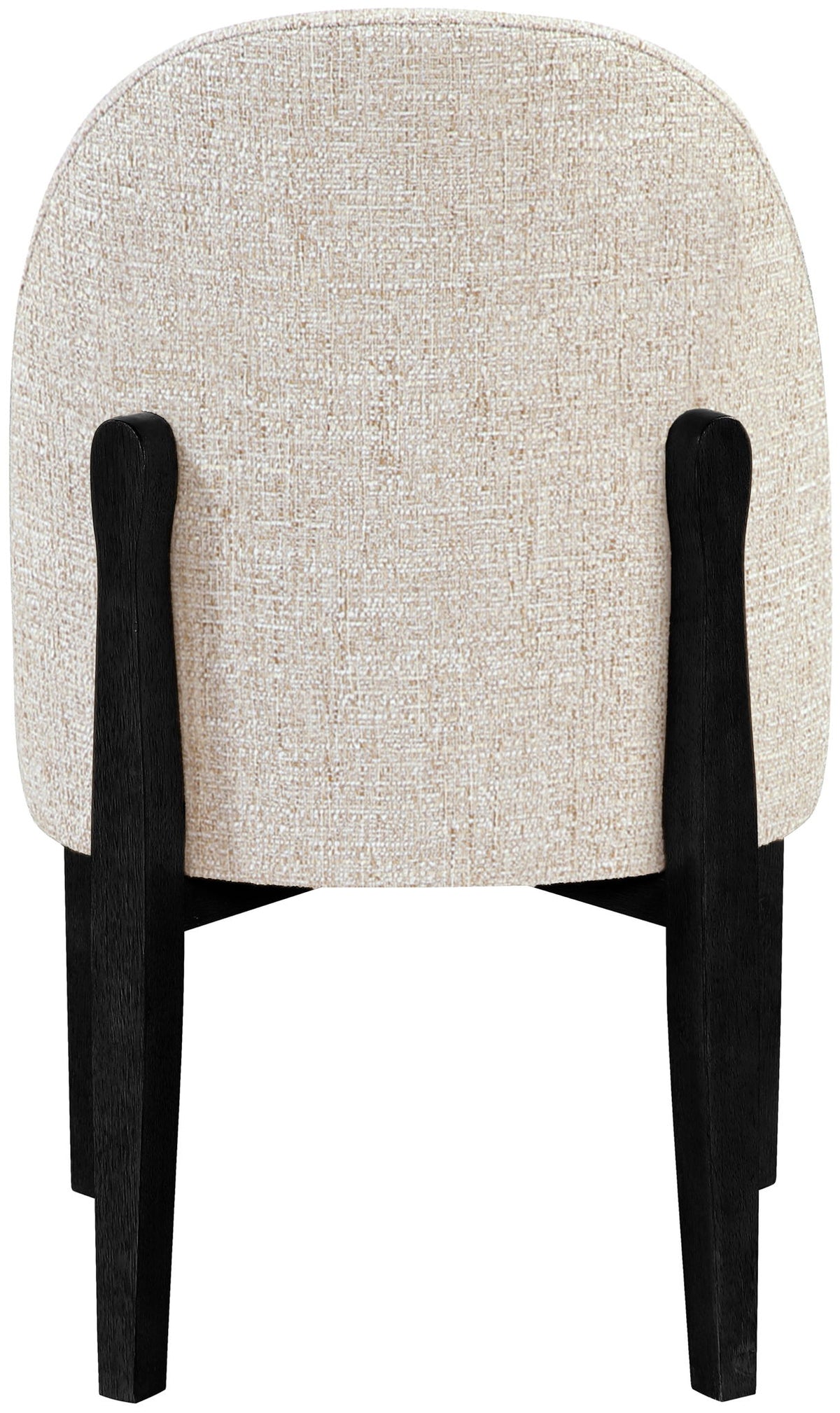 Torino - Upholstered Dining Chair With Brushed Black Base (Set of 2)