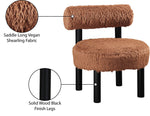 Ambre - Vegan Shearling Fabric Upholstered Accent Chair