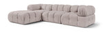 Orin - Velvet 4 Piece Modular Sectional With Chaise