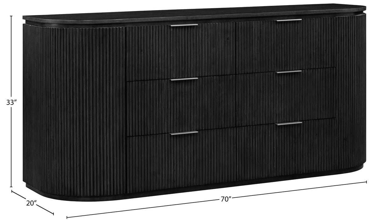 Astrid - Solid Wood And Oak Veneer Dresser