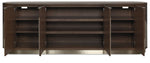 Commerce And Market - Roll With It Four-Door Credenza - Dark Brown / Gray