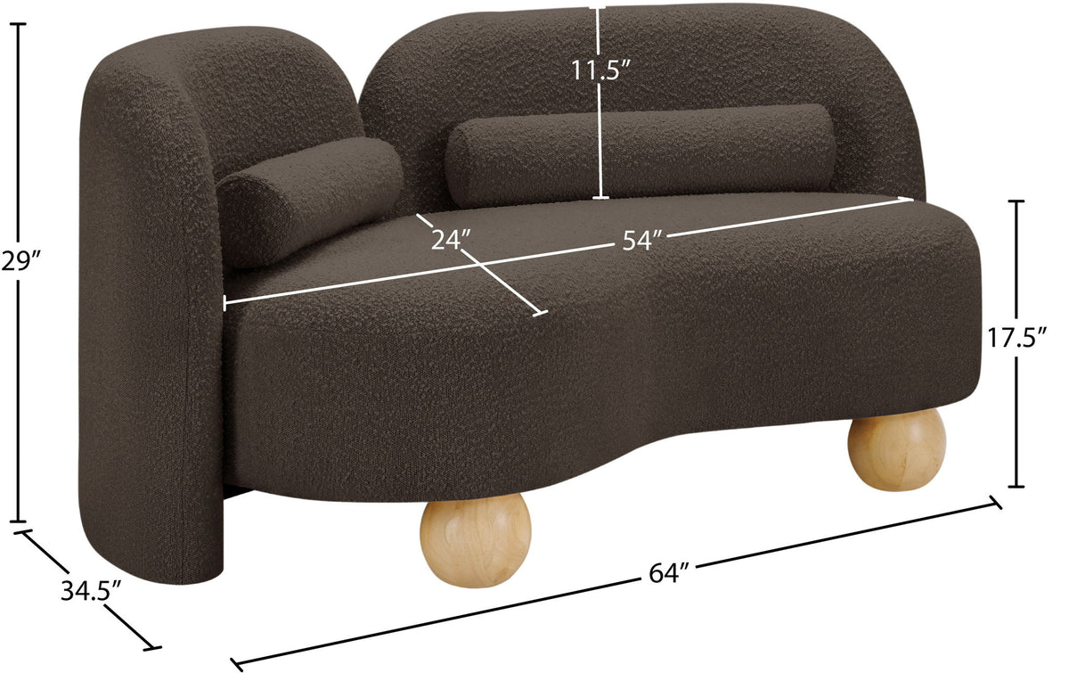 Daphne - Boucle Loveseat