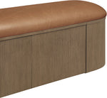 Velden - Upholstered Storage Bench With Stained Brown Base