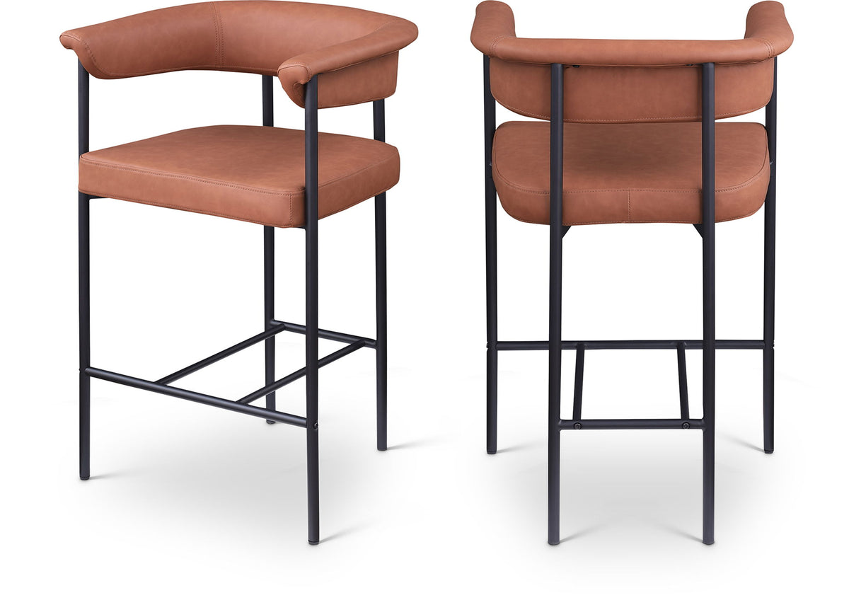Malin - Faux Leather Counter Stool (Set of 2)