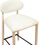 Riccio - Stool - Natural And Black Frame
