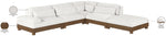 Turin - Chenille Fabric Upholstered Modular Sectional - Cream
