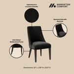 Manhattan Beever - Chenille Wood Dining Chair (Set of 2)