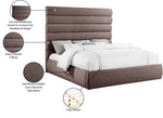 Adam - Linen Fabric Bed With 70.5" Headboard