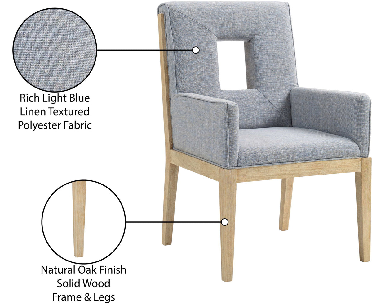 Gwendolyn - Dining Arm Chair With Natural Frame