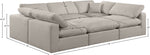Comfy - 6 Piece Linen Sectional