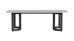 Malibu - 96" Dining Table - Black / White