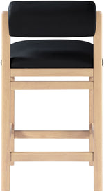 Roundhill - Faux Leather Counter Stool - Natural Frame